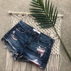 Hollister Festival Distressed Jean Shorts Size 0